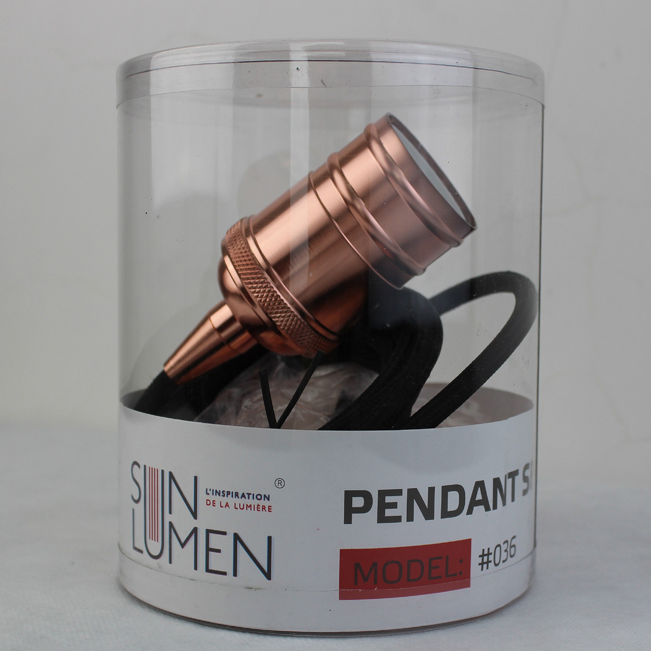 Ретро патрон с подвесом E27 Золото Sun Lumen 056-663