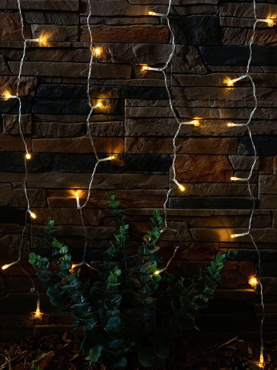 Гирлянда на солнечных батареях (UL-00006538) Uniel Занавес USL-S-131/PT1515 Warm White Curtain