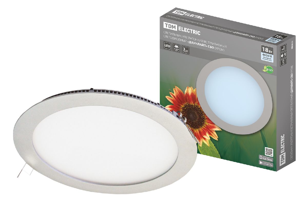 Встраиваемый светодиодный светильник TDM Electric Даунлайт СВО SQ0329-0016