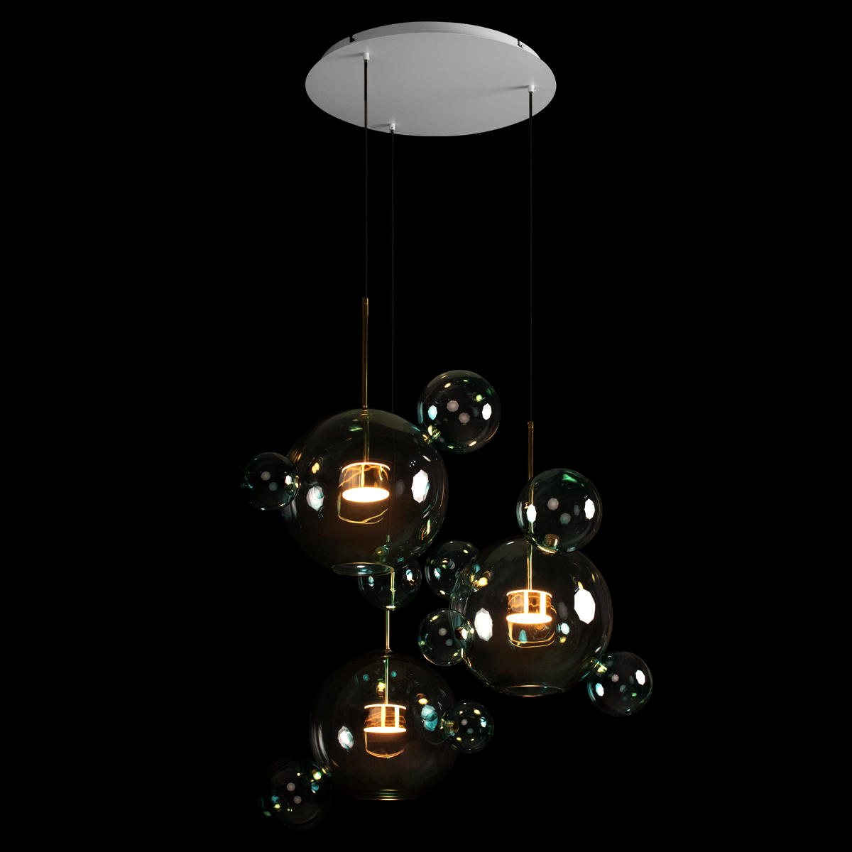 Подвесная люстра Loft IT Bolle 2027-D3 Blue