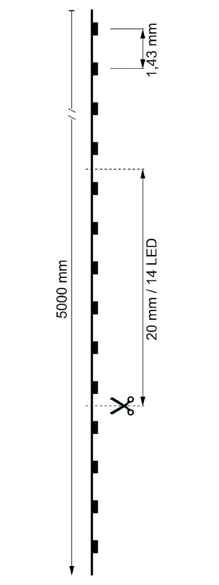 Светодиодная лента Deko-Light COB 48В 1808 93,5Вт 3000К 5м IP20 840344