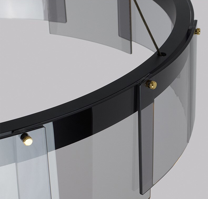 Подвесная люстра Delight Collection Stratos D8825P/M black/smoky