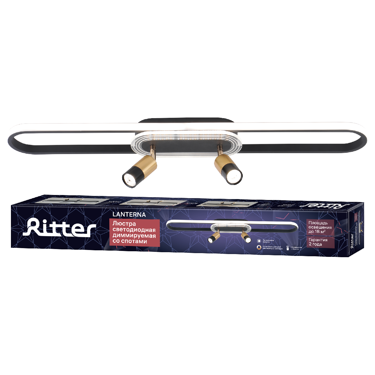 Потолочная люстра Ritter Lanterna 51634 1