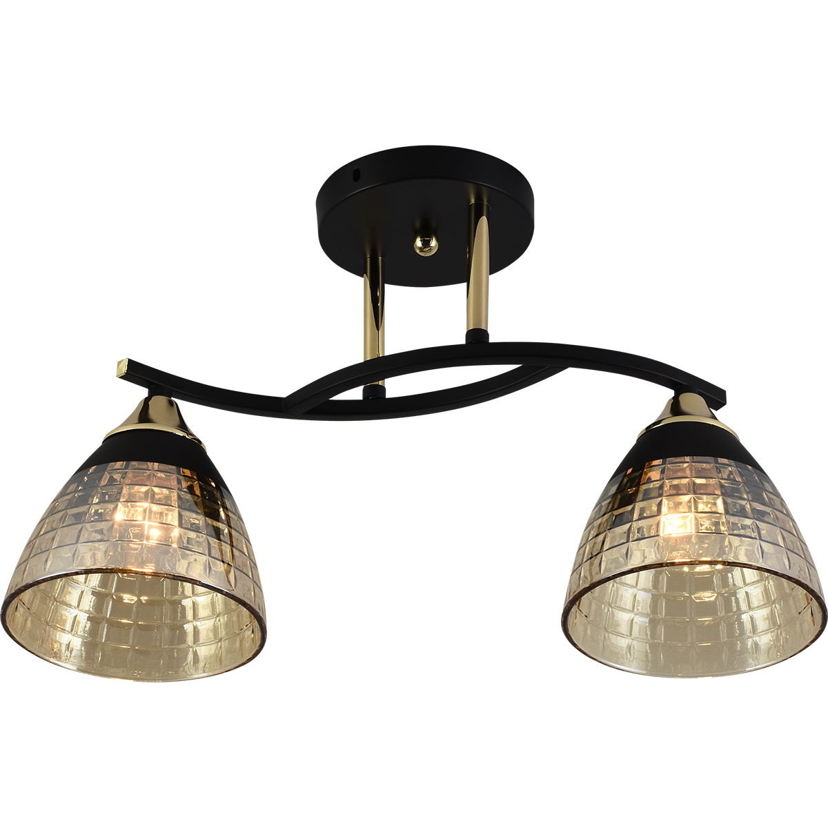 Люстра на штанге Reluce 11384-0.3-02B BK+FGD