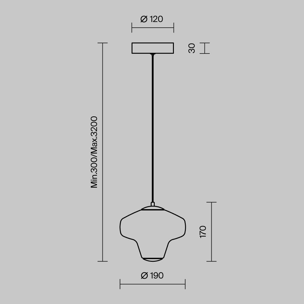 Подвесной светильник Maytoni Sirocco MOD359PL-L6BS3K