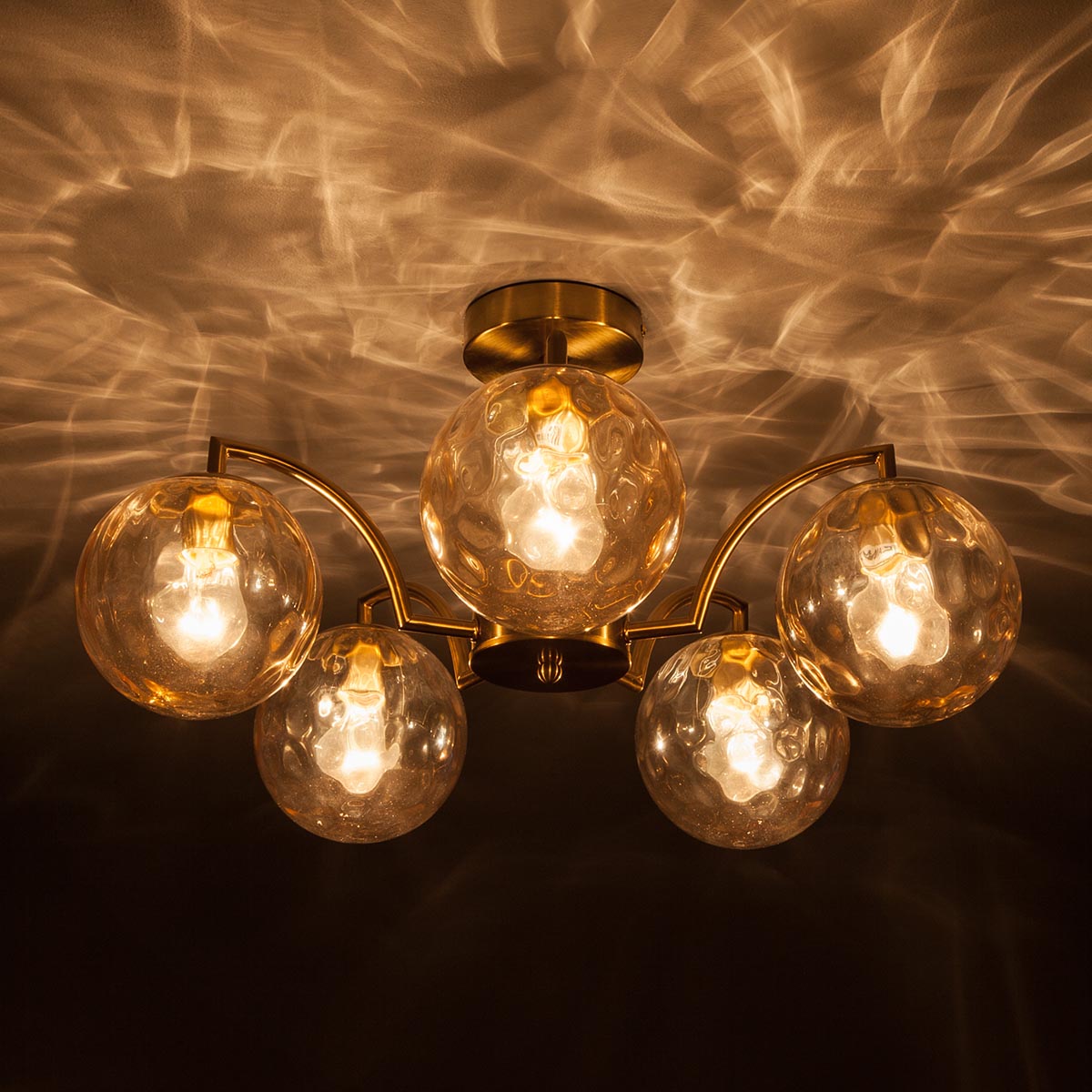 Потолочная люстра Eurosvet Eden 30178/5 латунь