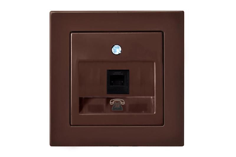 Розетка телефонная (RJ11) Liregus Epsilon 28-1454