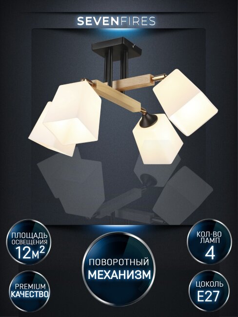 Потолочная люстра Wedo Light Lion WD3508/4C-BK-WT