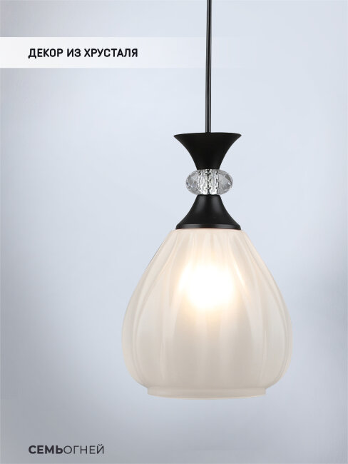 Подвесной светильник Wedo Light Luis WD3627/1P-BK-WT