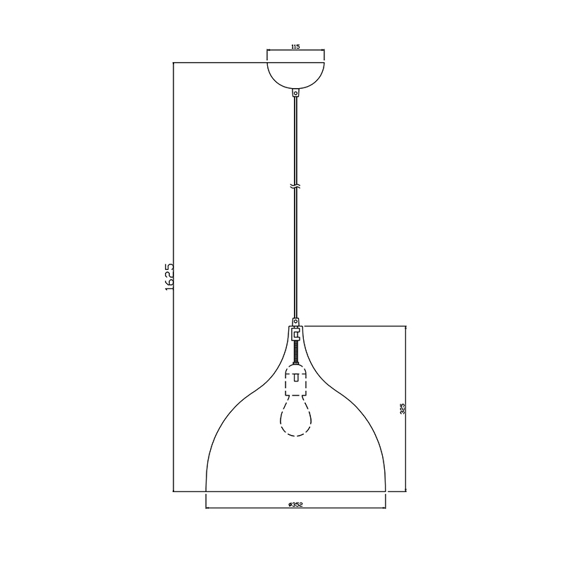 Подвесной светильник Zumaline MARCO TS-101015P-BKGO
