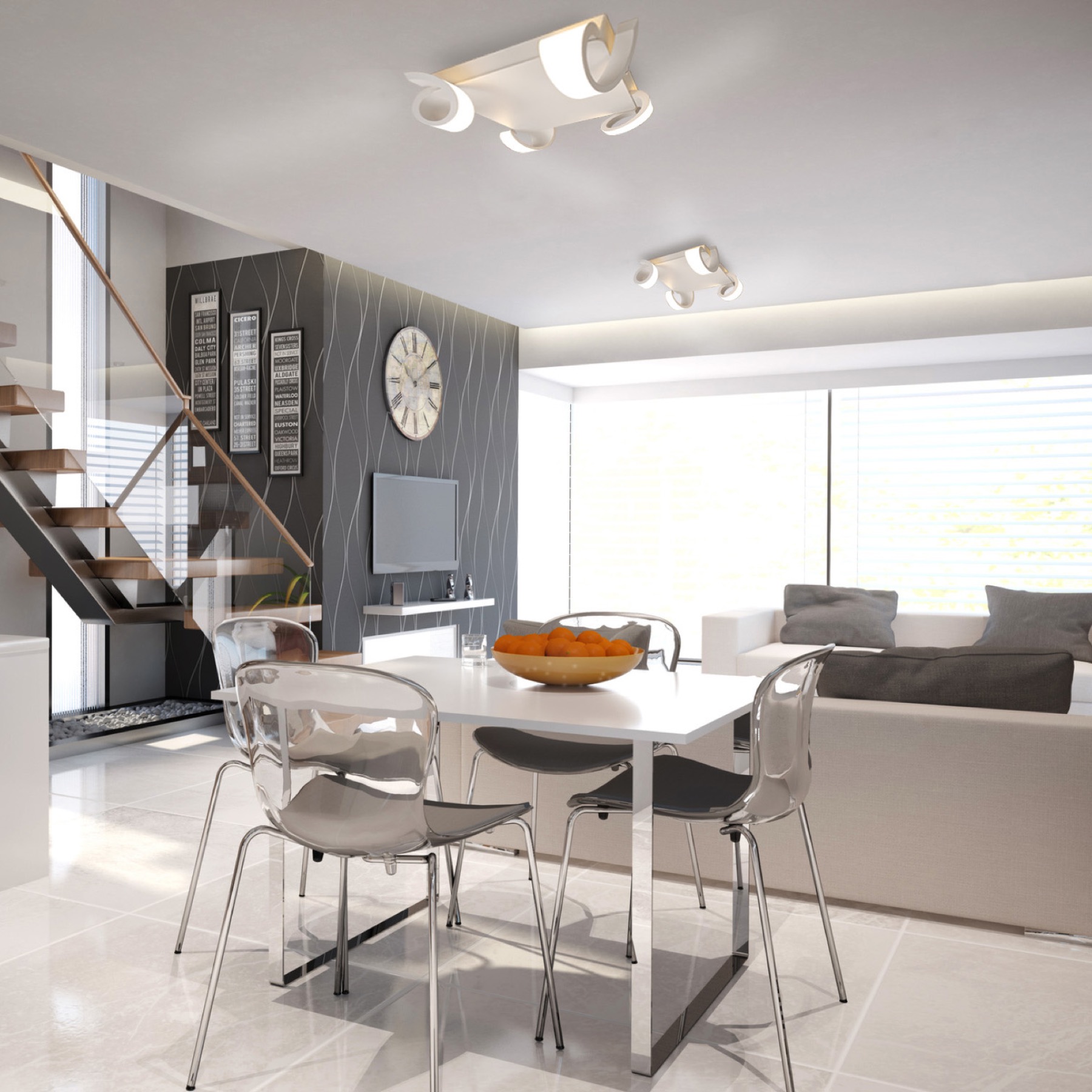 Потолочный светодиодный светильник Mantra Tsunami 6651