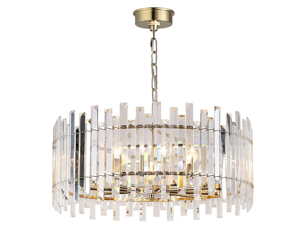 Подвесная люстра неоклассика Newport Alessia 8510/C gold М0070396