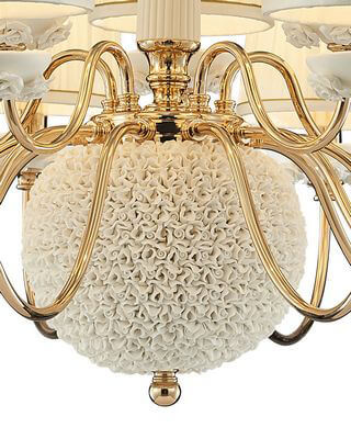 Подвесная люстра Lumien Hall Эрин 1030/15H-GD-WT