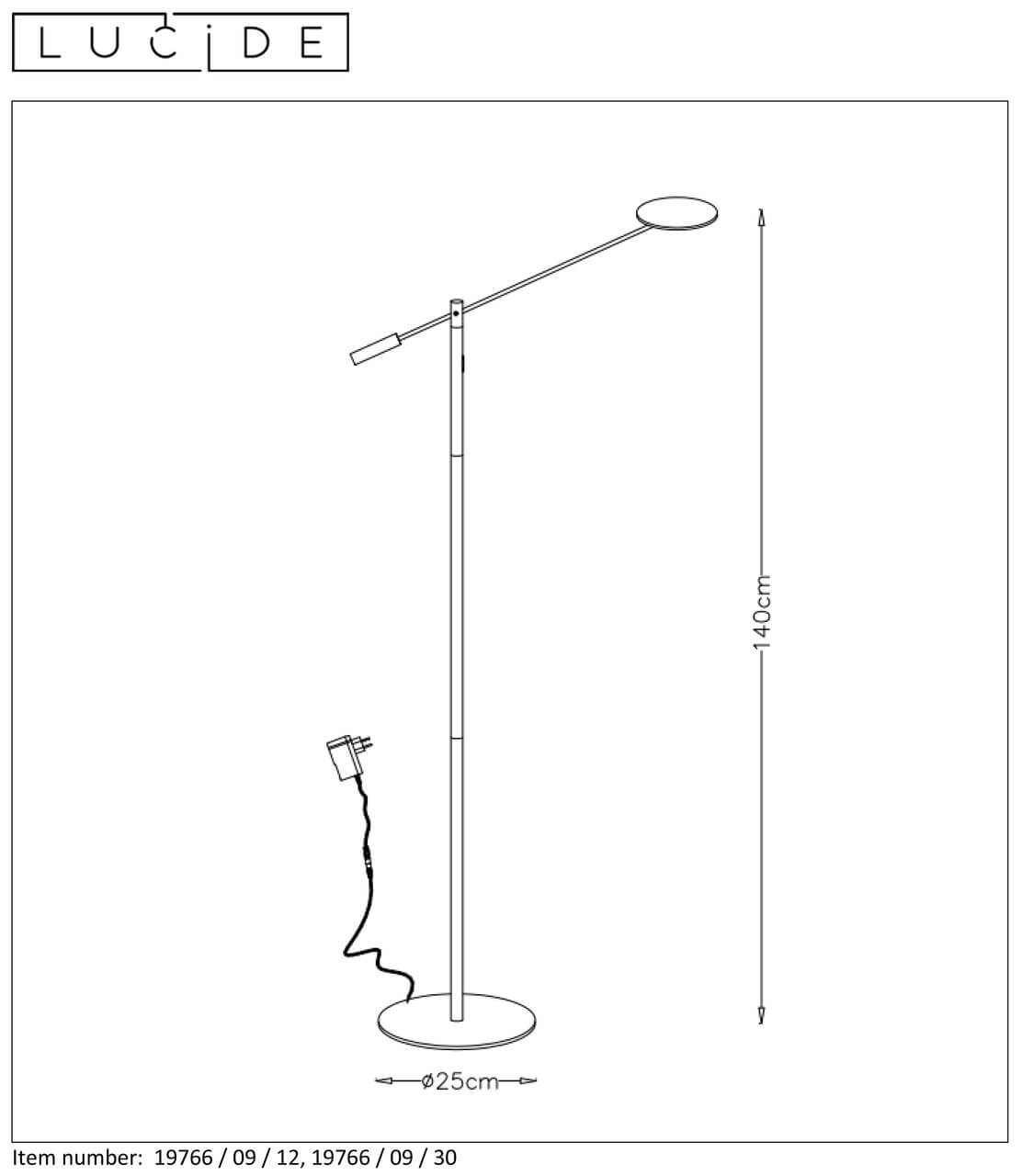 Торшер Lucide ANSELMO 19766/09/30 в Москве