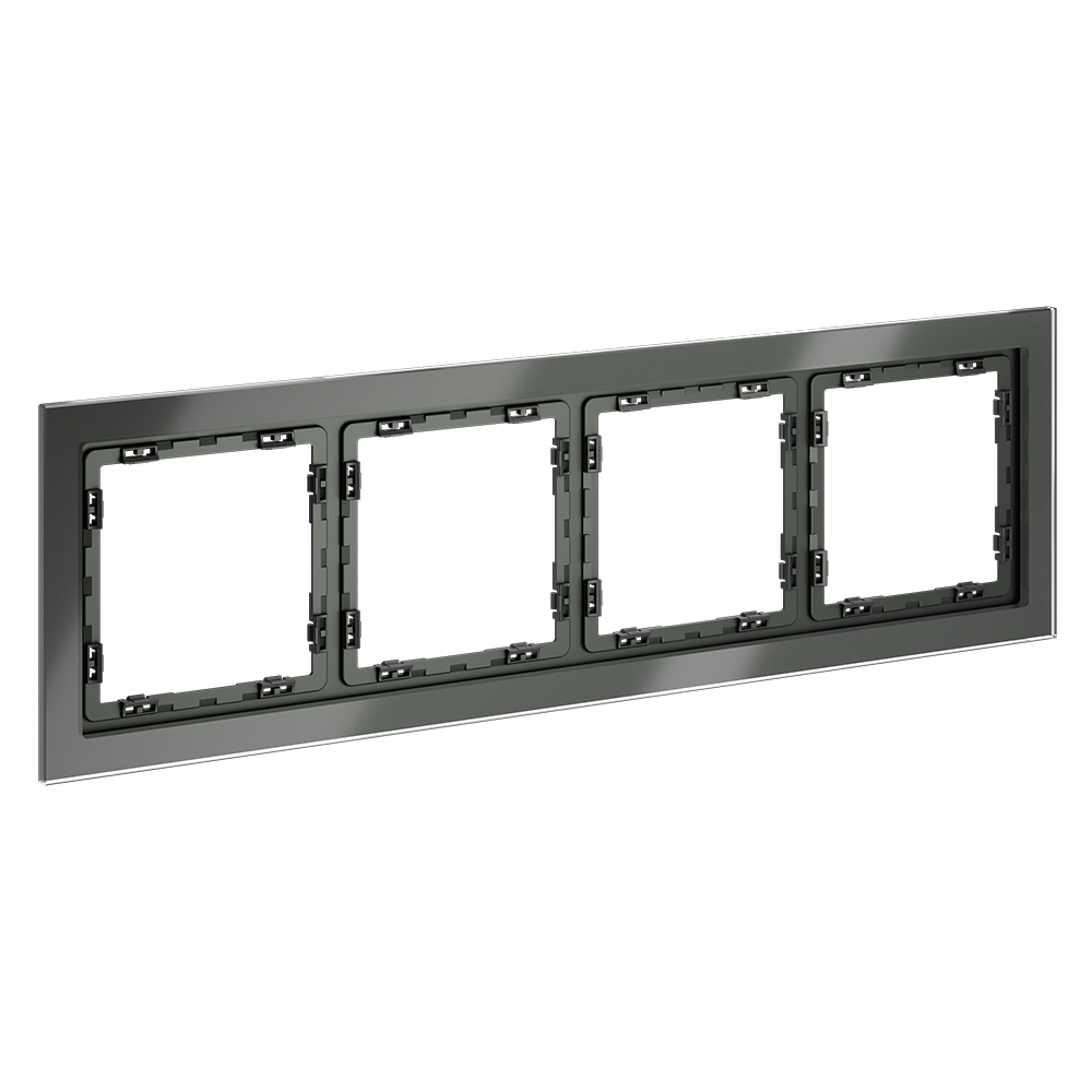 Рамка на 4 поста Voltum S70 VLS110406 (титан, стекло)