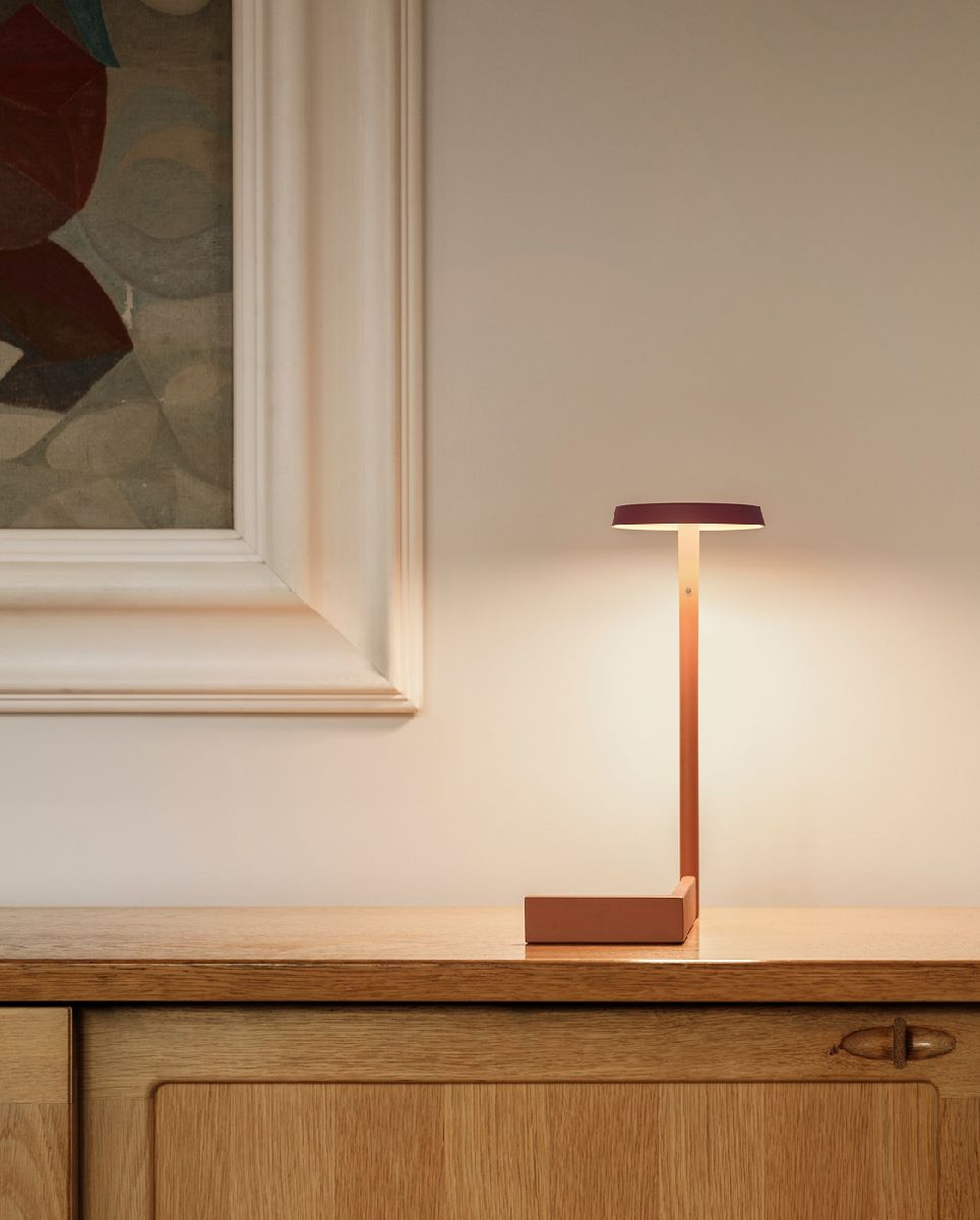 Настольная лампа DeLight Collection Vibia Flat 5970 Terra red 597037/15