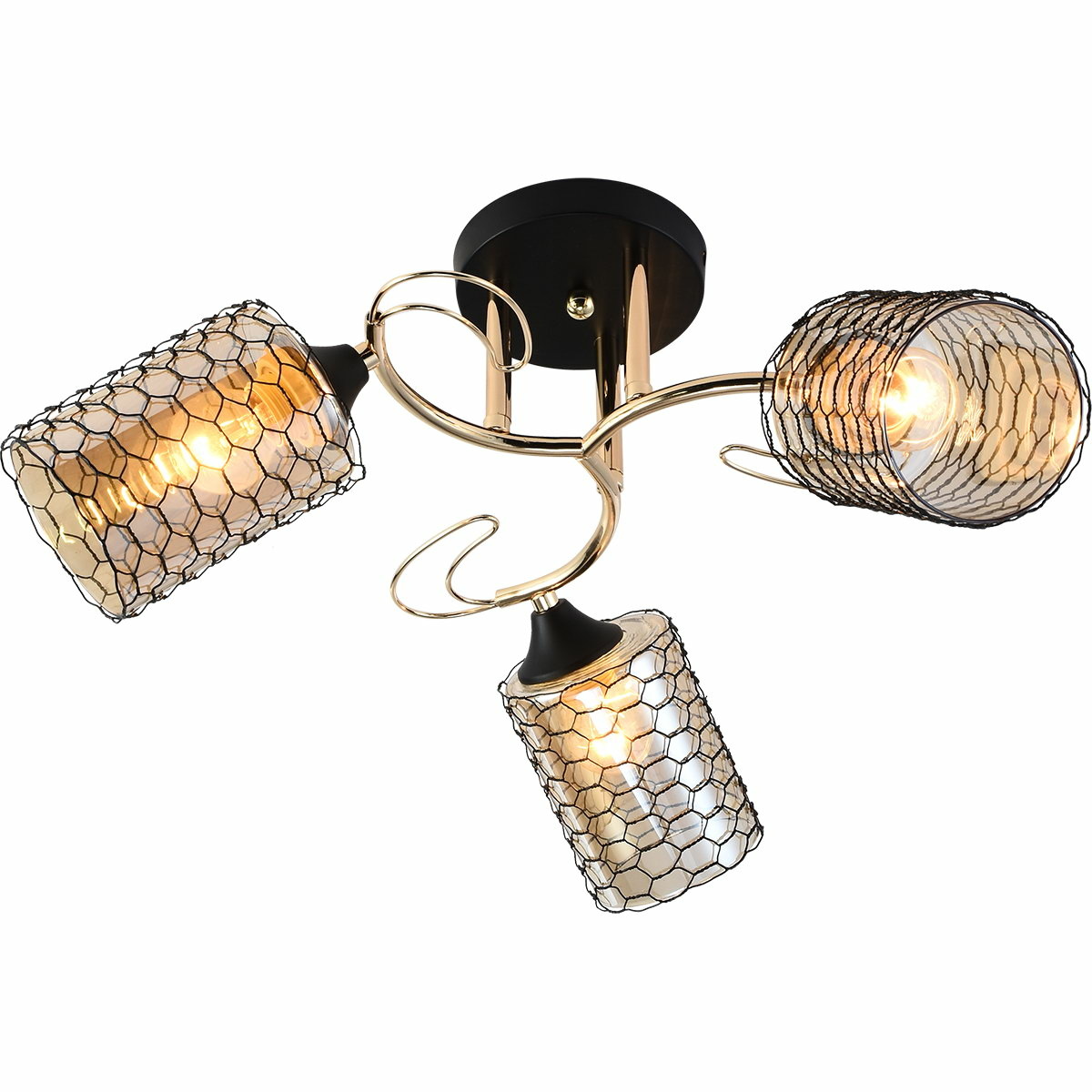 Люстра на штанге Reluce 01309-0.3-03 BK+FGD