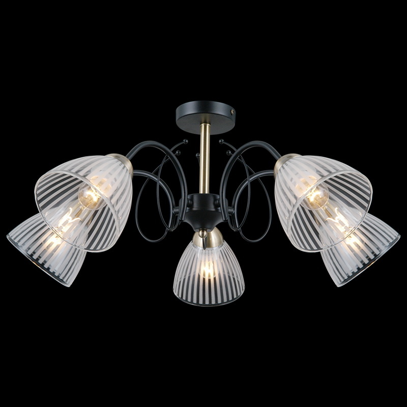 Люстра на штанге Illumico IL0198-5CSQ-79 BK AB