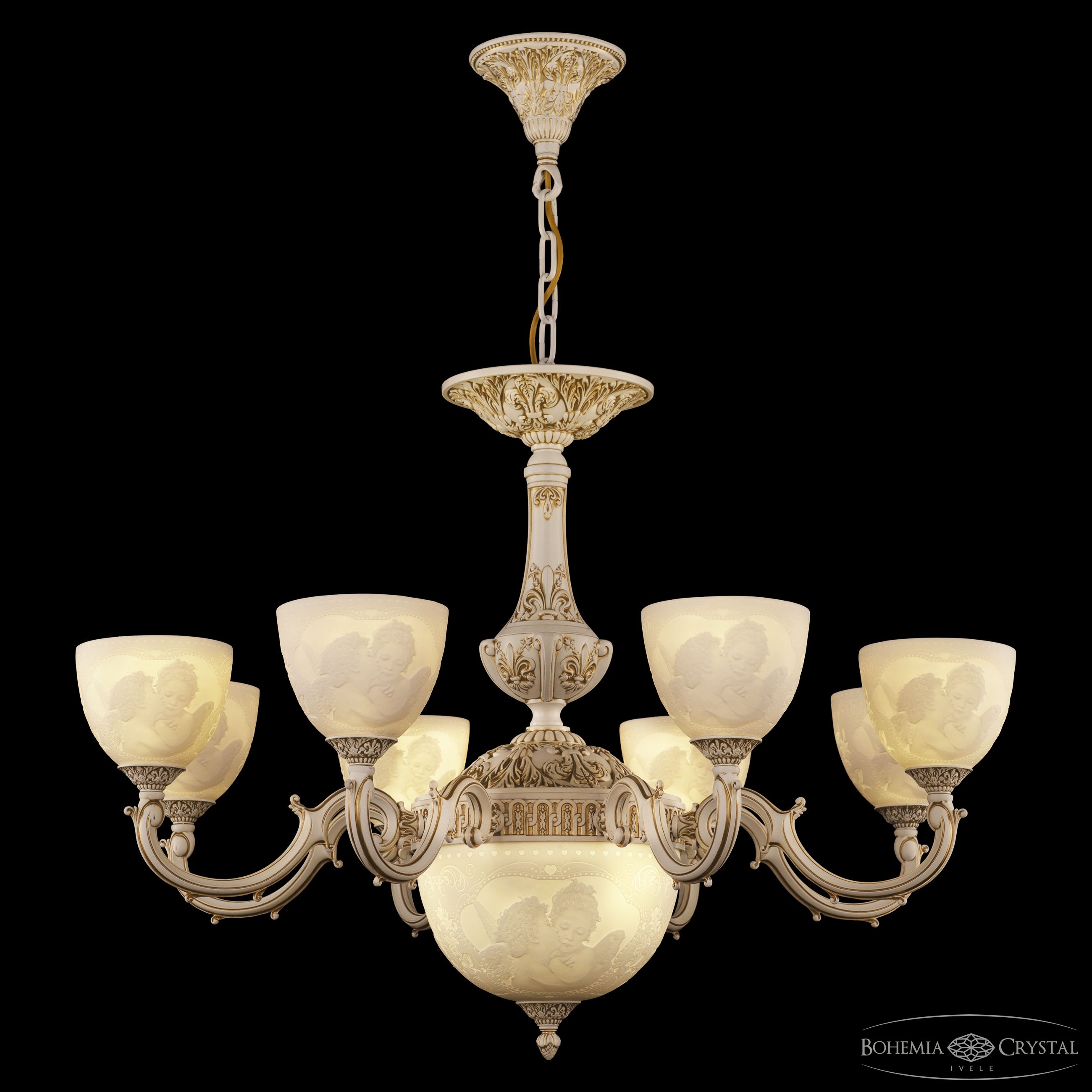 Подвесная люстра Bohemia Ivele Crystal AL78101P/8/250 WMG P1 U Angel