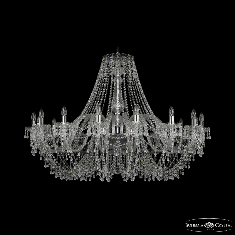 Подвесная люстра второго света Bohemia Ivele Crystal 1410/16/460 Ni V0300