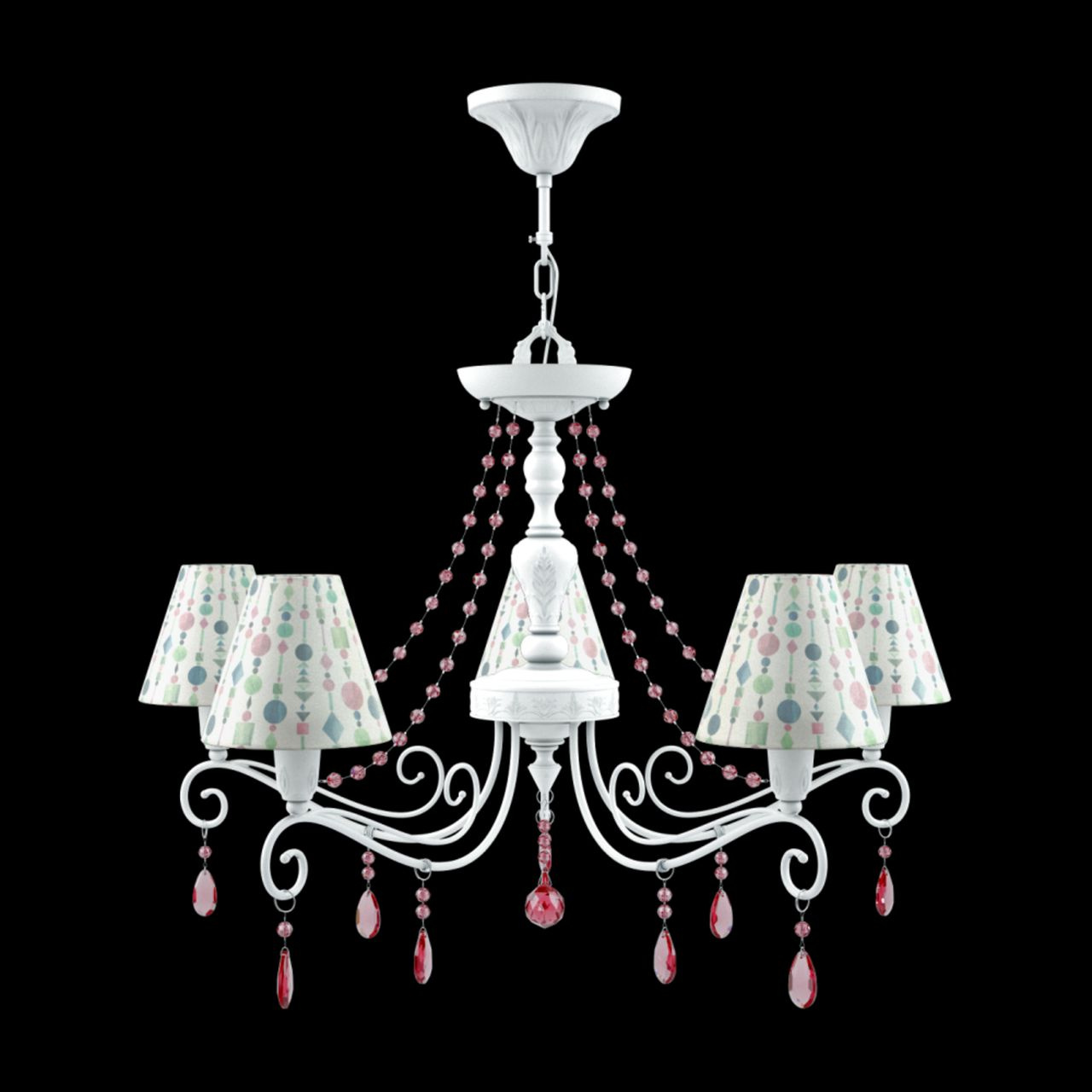 Подвесная люстра Lamp4you Provence E4-05-WM-LMP-O-17-CRL-E4-05-PK-UP