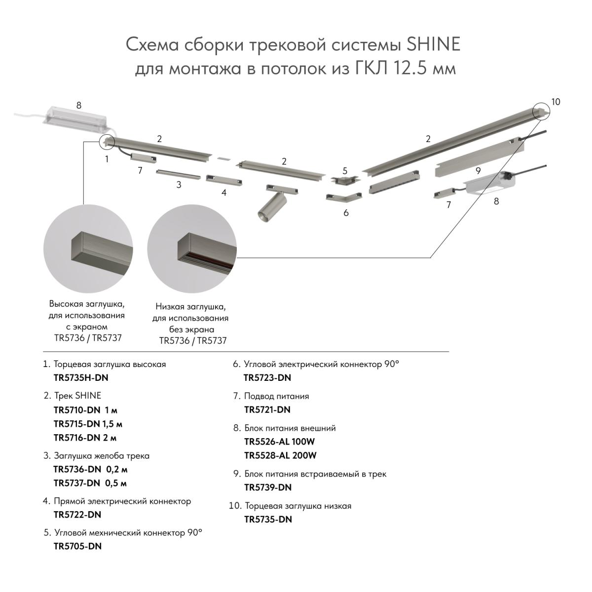 Коннектор Denkirs Shine base TR5723-DN