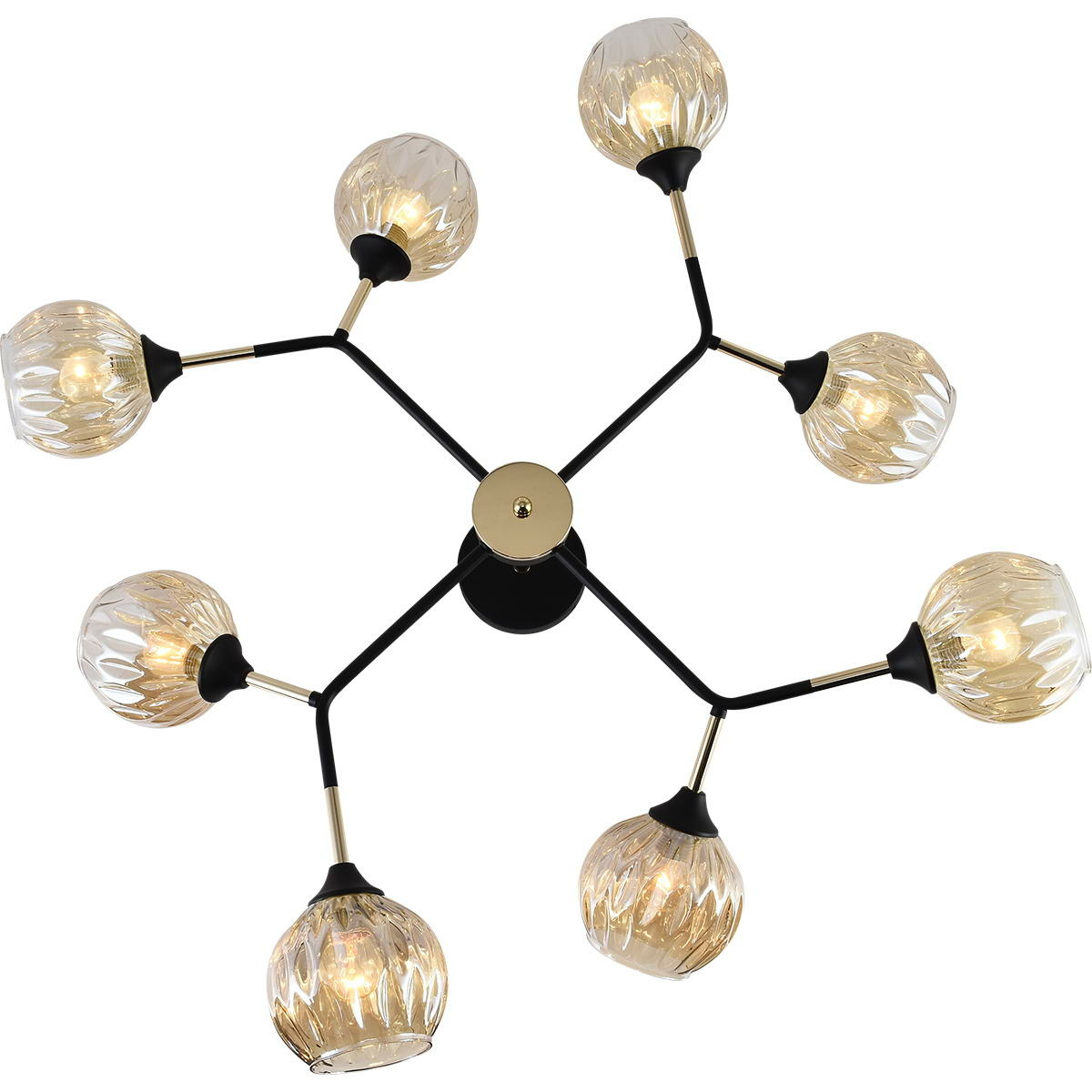 Люстра на штанге Reluce 01358-0.3-08 BK+FGD