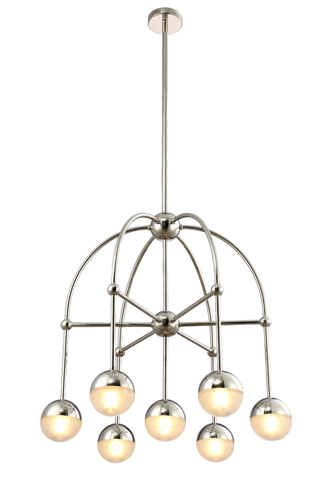 Люстра на штанге Crystal Lux Truena TRUENA SP-PL6+1 NICKEL