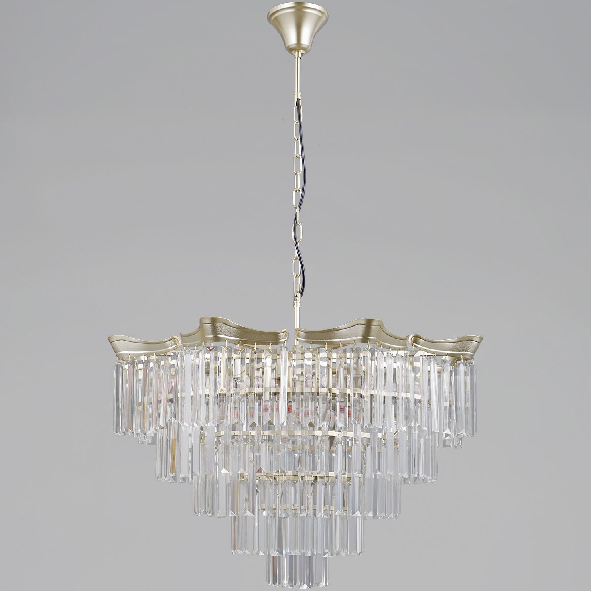 Подвесная люстра Illumico IL3575-8+4PSQ-24 GD LYRA