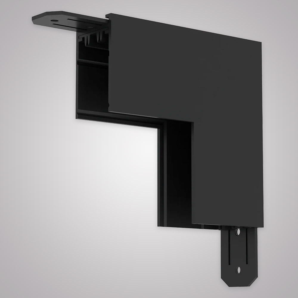 Угловой соединитель внутренний для накладного шинопровода AM Group AM544 BK SMART