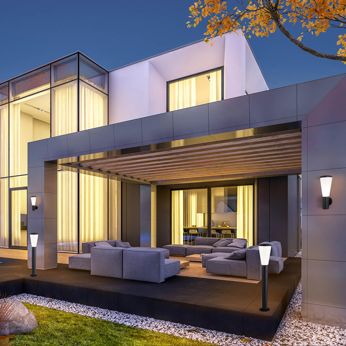 Садовый светильник Elektrostandard 1417 TECHNO чёрный