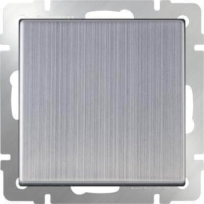 Выключатель Werkel одноклавишный проходной глянцевый никель WL02-SW-1G-2W 4690389045745