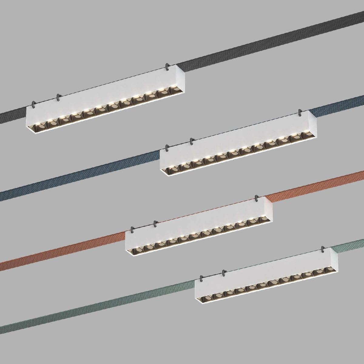 Трековый однофазный светильник Denkirs Belty Grill DK5571-WB