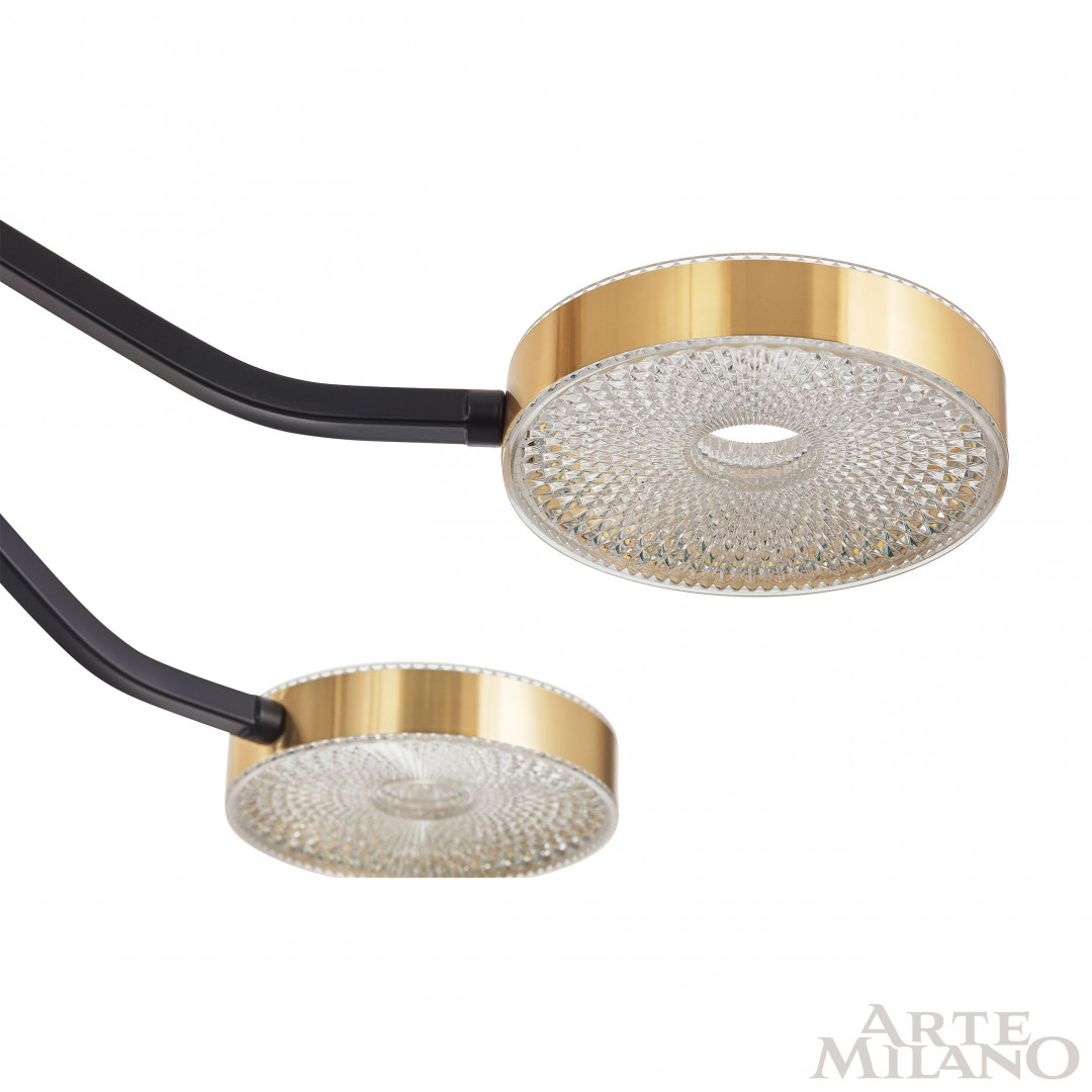 Люстра на штанге Arte Milano Ferrara 276079/6 BK/GD