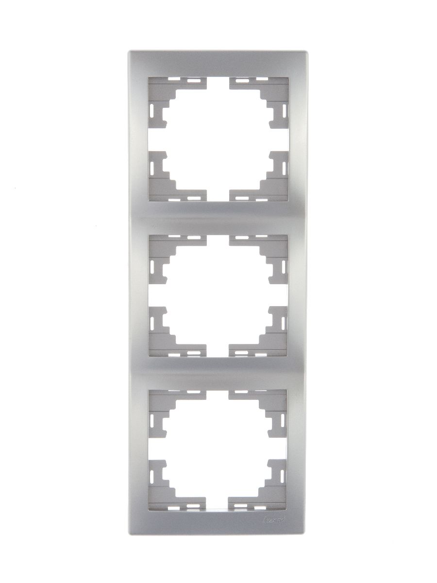 Рамка 3-местная вертикальная Lezard Mira 701-1000-153