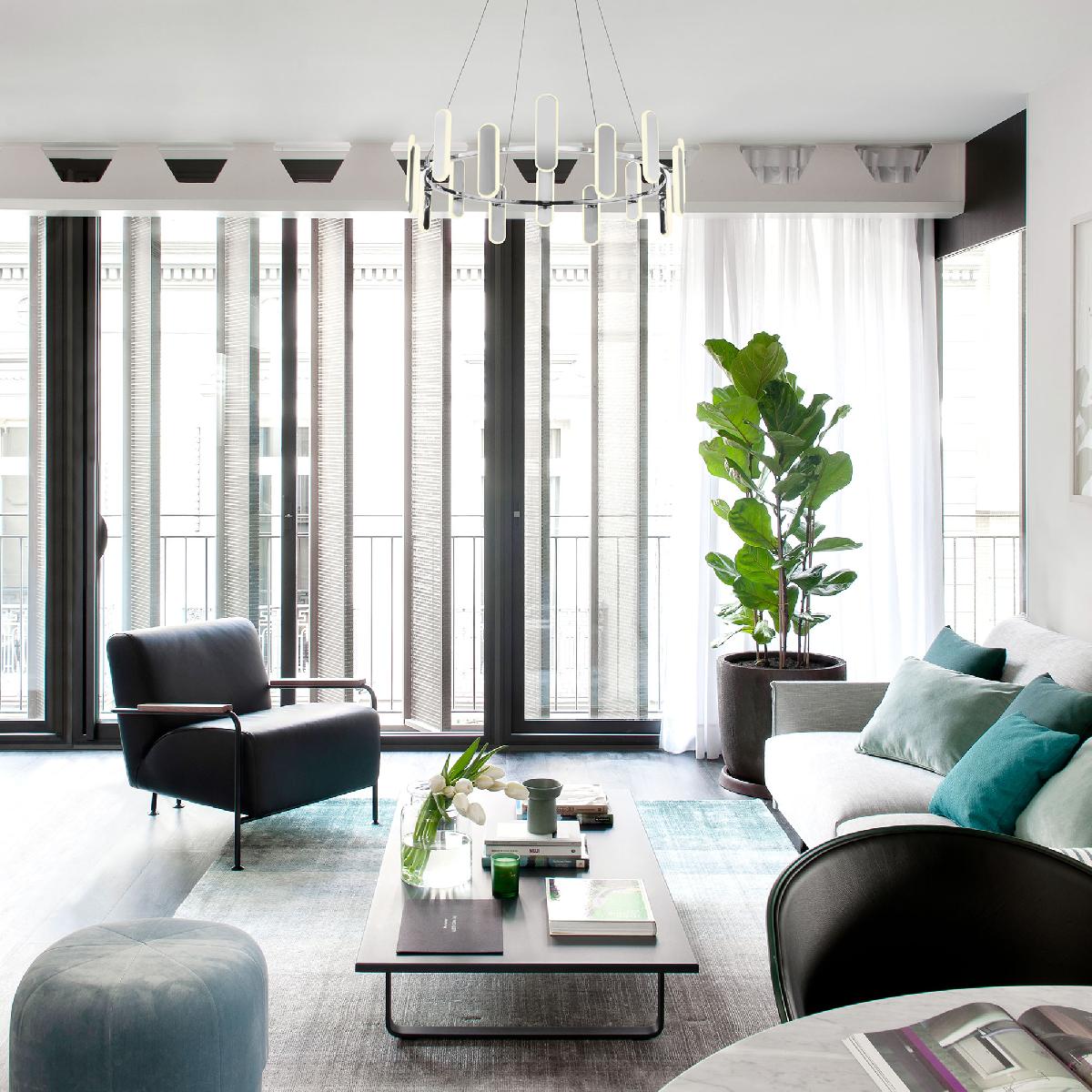 Подвесной светодиодный светильник Eurosvet Riddle 90206/16 хром