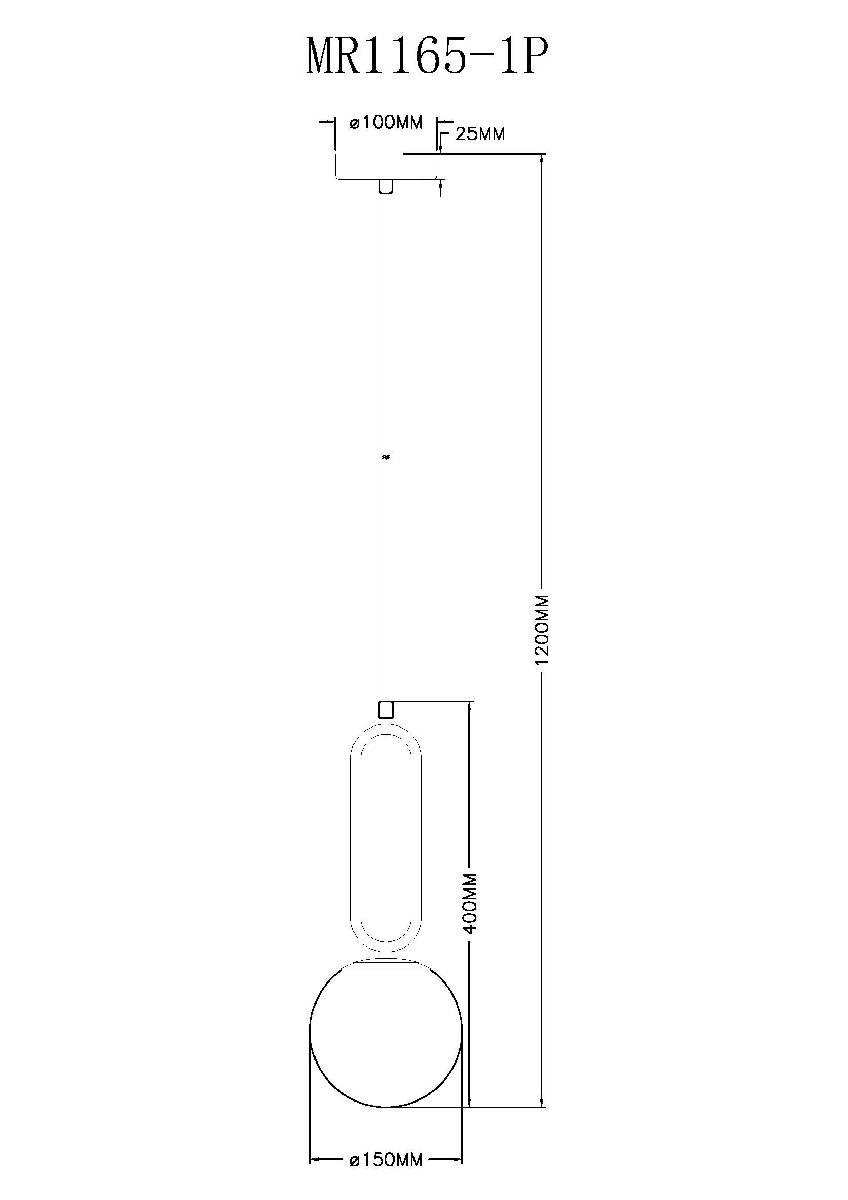 Подвесной светильник Myfar Pierre MR1165-1P