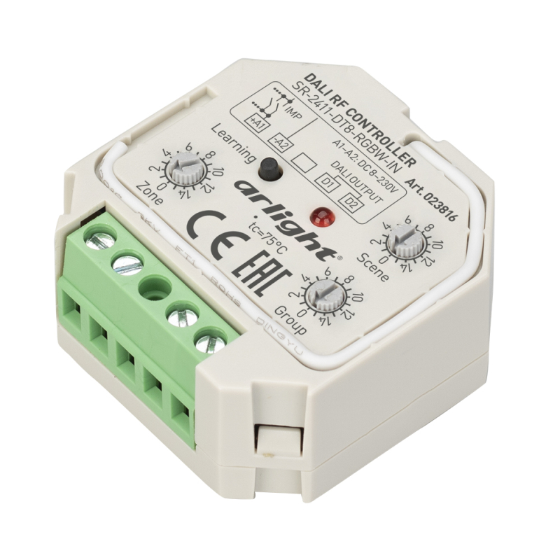 Конвертер Arlight SR-2411-DT8-RGBW-IN (Dali, RF, Push) 023816