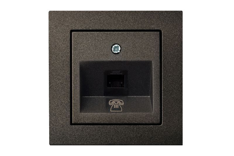 Розетка телефонная (RJ11) Liregus Epsilon 28-1150