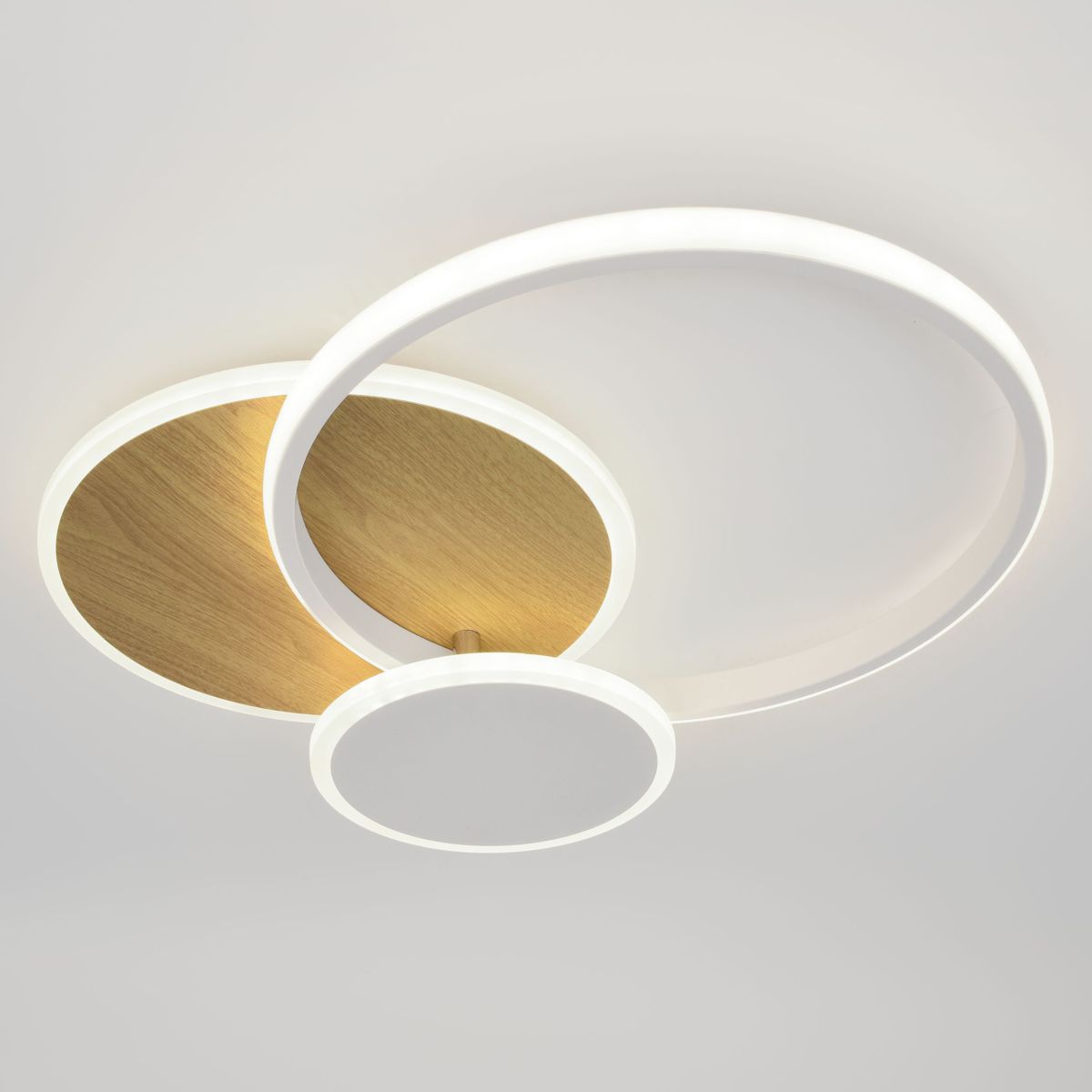 Потолочный светильник Эра Модерн City CLL-1-60-RC WH+Wood