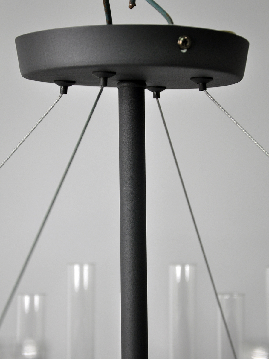 Люстра на штанге Elvan LU-39234/8-E14-BlCl