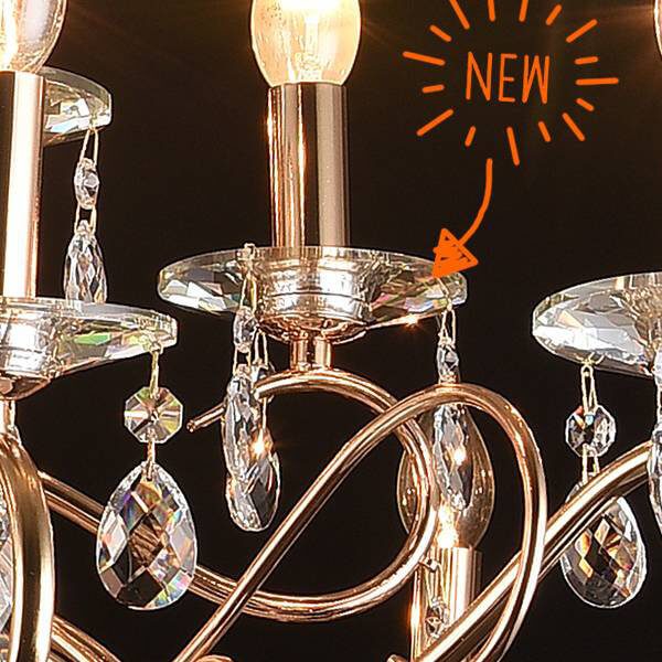 Подвесная люстра Lumien Hall Юнона 0016/18P-FGD