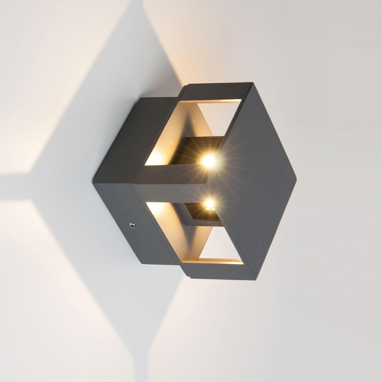 Уличный настенный светодиодный светильник Elektrostandard 1606 Techno LED Tellus 4690389086052