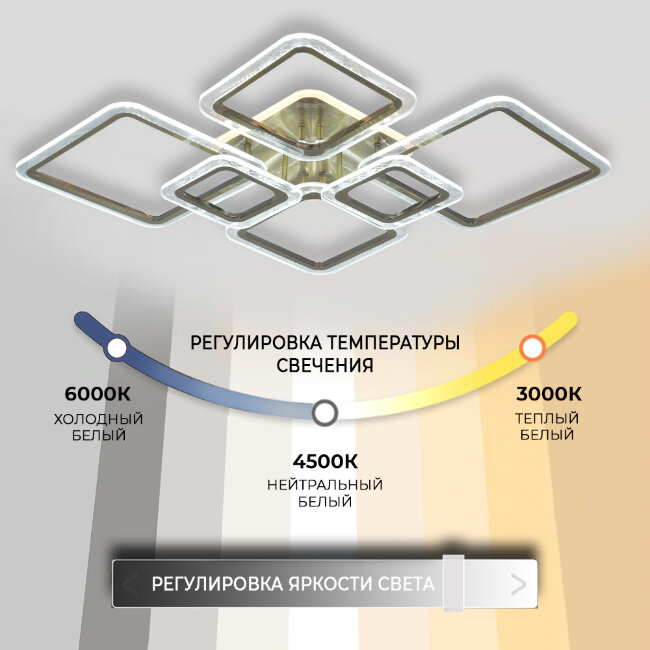 Потолочная люстра Seven Fires Vestejn SF7056/7C-AB-BL