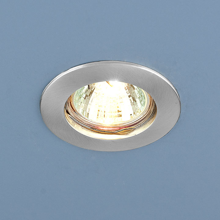 Встраиваемый светильник Elektrostandard 863 MR16 SCH хром сатинированный 4690389055546