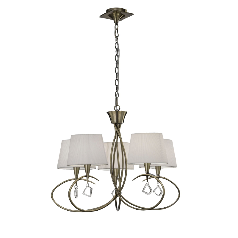 Подвесная люстра Mantra Mara Antique Brass 1621
