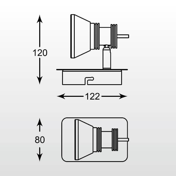 Светодиодный спот Zumaline Moli CK170205-1