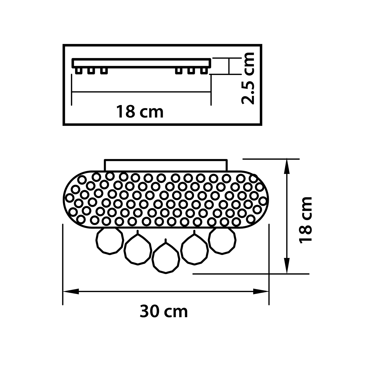 Потолочный светильник Osgona Monile 704032