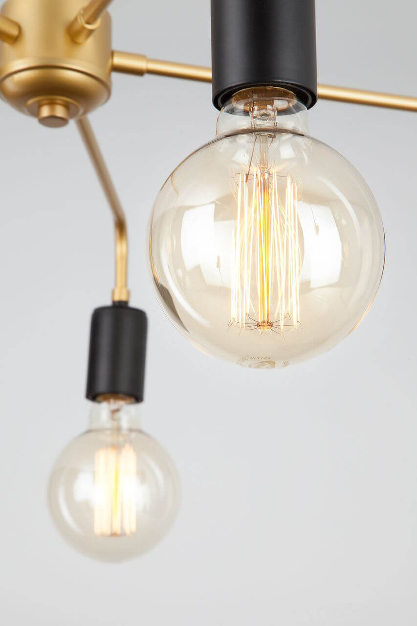 Подвесной светильник Eurosvet 70053/5 черный/золото