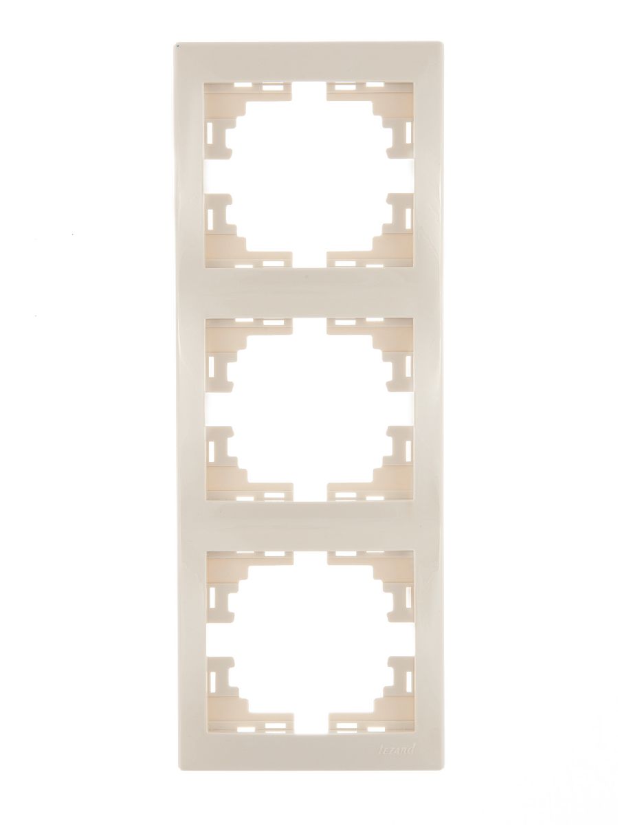 Рамка 3-местная вертикальная Lezard Mira 701-0300-153